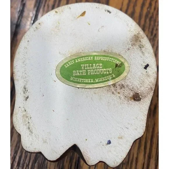 Vintage Ceramic Frog Candle Holder/ Incense Burner Cute Village Bath Products - Picture 4 of 10